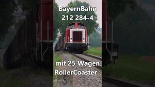 BayernBahn V100 mit 25 Wagen in der Achterbahn [upl. by Weinstock]