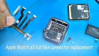 apple watch series 3 lcd flex connector replacement [upl. by Llerrehc644]