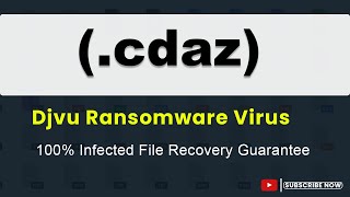 SOLVED  Cdaz cdaz Djvu ransomware virus  removal and decryption [upl. by Candyce370]