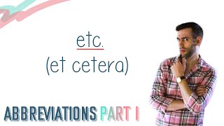 HOW TO USE quotET CETERAquot ETC  English Lesson [upl. by Rodenhouse]