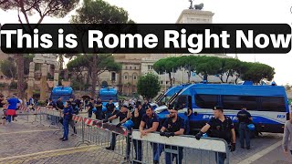 Rome Italy Heres The Current Situation in Rome Roma Italia Rome Walking Tour 2024 [upl. by Adniram255]