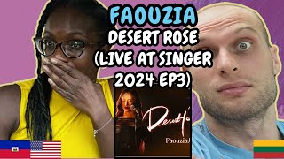 REACTION TO Faouzia  Desert Rose Live on Singer 2024 EP3  FIRST TIME HEARING [upl. by Eellehs528]