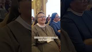 Salvatorian sisters at the Private audience with Pope Francis on 19th Sep [upl. by Drucill645]