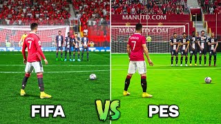 CRISTIANO RONALDO Free Kicks • FIFA vs PES 20052023 [upl. by Eyssej271]