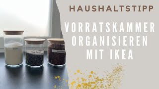 Vorratskammer organisieren mit IKEA [upl. by Gaves]