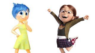 INSIDE OUT 2 CHARACTERS AND THEIR FAVORITE DESPICABLE ME 4 CHARACTERS [upl. by Bliss]