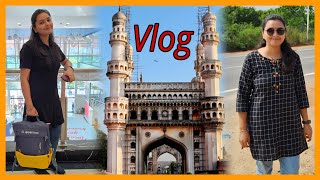 Hyderabad vlog  Shopping 🛍  Back to Mumbai ramasminivlog [upl. by Nosauq]