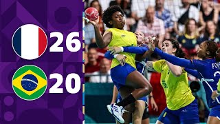 FRANÇA x BRASIL  HANDEBOL FEMININO FASE DE GRUPOS  3ª RODADA  JOGOS OLÍMPICOS 2024 [upl. by Sredna847]