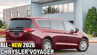 2026 CHRYSLER VOYAGER  Exterior Interior amp Specs [upl. by Aisyla]