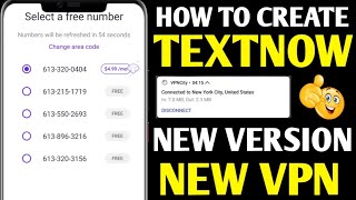 How to create textnow account 2024  textnow sign up problem fix 2024  TextNow account create 2024 [upl. by Ecnatsnok]