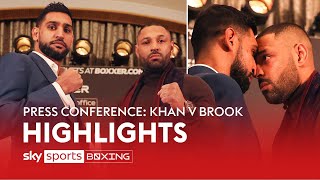 HEATED 😡Amir Khan vs Kell Brook  Press Conference Highlights [upl. by Boorer928]