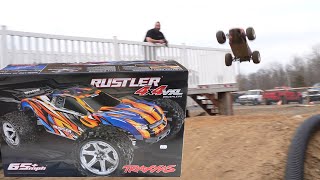 Traxxas Rustler VXL 4x4 unboxing and test [upl. by Asina]