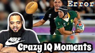 Rugby Highest IQ Moments  REACTION [upl. by Tychonn]