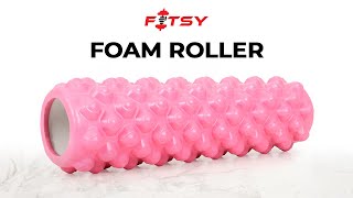 FITSY Trigger Point Yoga Foam Roller for Deep Tissue Massage [upl. by Wessling486]