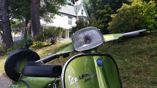 1968 Vespa Sprint VLB 150 in peridot green [upl. by Gnidleif]