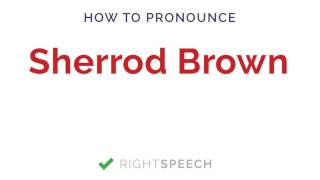 Sherrod Brown  How to pronounce Sherrod Brown  American Senator [upl. by Iv]