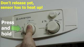 Relighting Pilot Light on Ariston Instant Water Heater [upl. by Matthew]