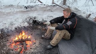 Lost in Alaska  How to NOT Freeze to Death Winter Survival Camping amp Bushcraft No Tent or Bag [upl. by Neicul]