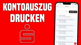 Sparkasse Kontoauszug drucken  Sparkasse Kontoauszug online herunterladen [upl. by Longwood454]