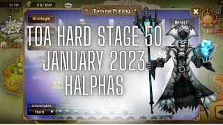 TOA Hard Stage 50 Halphas  F2P Team amp Runes  January 2023 [upl. by Airtemak218]