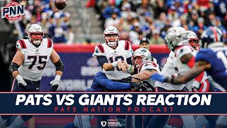 Instant Reaction Patriots battle the Giants in the Meadowlands  Patriots Nation [upl. by Nanni]