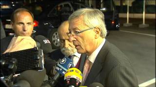 Juncker Private sector support for Greece will be voluntarily German [upl. by Hiltan]