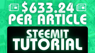 How to Make Money on STEEMIT EARN BIG [upl. by Fletch]