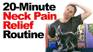 20Minute Neck Pain Relief Routine with RealTime Stretches amp Exercises [upl. by Nauh]