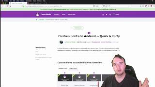 Android Custom Fonts Renewed — Getting Started Tutorial [upl. by Rehpotsirc]