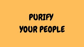 PURIFY YOUR PEOPLE by PINOY CHRISTIAN LYRICS  JLWGCCI WORSHIP TEAM [upl. by Ahsiekal]