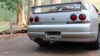 R33 GTST Stock Exhaust [upl. by Viveca296]