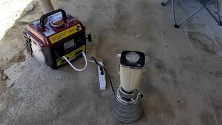 Haciendo Jugo en Licuadora con Generador electrico Karson GG950 Mytiendaonline [upl. by Yelyr158]