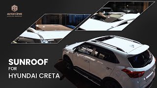 Best Car Sunroof installation in Hyundai Creta Kerala  Webasto Sunroof Done by Autostarke [upl. by Neyrb145]