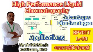 HPLC  Advantages  Disadvantages  Applications  Instrumental Methods of Analysis  BP701T  L70 [upl. by Durston94]