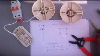 CÓMO CONECTAR LÁMPARAS EN PARALELO CONTROLADOS POR UN INTERRUPTOR SIMPLE [upl. by Mcgean458]