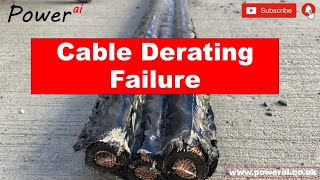 Cable derating failure  when not all the installation methods are factored in [upl. by Hermie205]