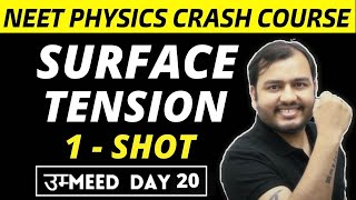 SURFACE TENSION IN ONE SHOT  All Concepts Tricks amp PYQs  NEET Physics Crash Course [upl. by Nilrac659]