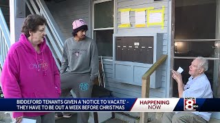 Six families being evicted from Biddeford home [upl. by Aisya]