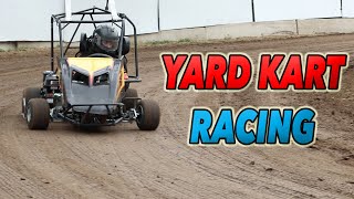 Insane Yard Kart Races In My BackYard Track [upl. by Eglanteen872]