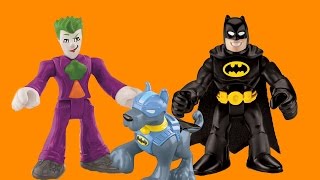 bat dog saves batman and robin vs joker  imaginext toys [upl. by Levin]