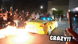 2STEP CAR MEET SHUTDOWN BY POLICE [upl. by Oirasec]