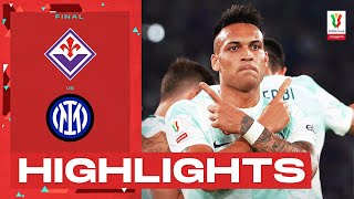 FiorentinaInter 12  Inter lift the trophy Goals amp Highlights  Coppa Italia Frecciarossa 202223 [upl. by Assiralc]