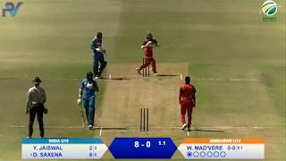 Quadrangular Under19 Series  Zimbabwe vs India [upl. by Ymma185]