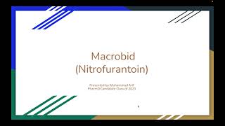 Nitrofurantoin  Drug Informational Video [upl. by Ula]