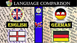 English Vs German  Language Comparison [upl. by Bertrando]