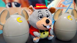 I Unbox 2 Chuck E Cheese Mystery Eggs And The YouTooz Chuck [upl. by Aihsein]