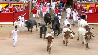 San Fermin  huit quotencornésquot à Pampelune [upl. by Lilac]