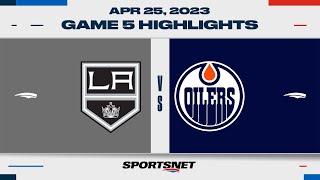 NHL Game 5 Highlights  Kings vs Oilers  April 25 2023 [upl. by Sinnoda]