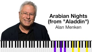 Arabian Nights from quotAladdinquot by Walt Disney — Alan Menken  Piano Tutorial [upl. by Heloise863]