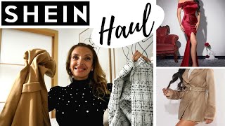 SHEIN Haul Vestidos Abrigos Conjuntos Super Bonitoo [upl. by Palmore]